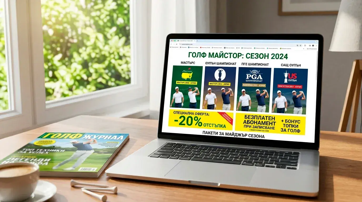 Сезонни free bet промоции за голф мейджъри