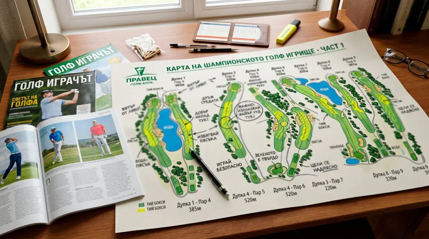 Стратегическа карта на Augusta National за залагащи
