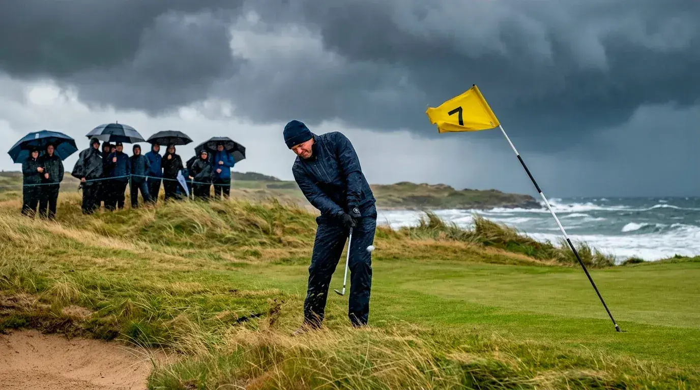 Силен вятър по време на The Open Championship