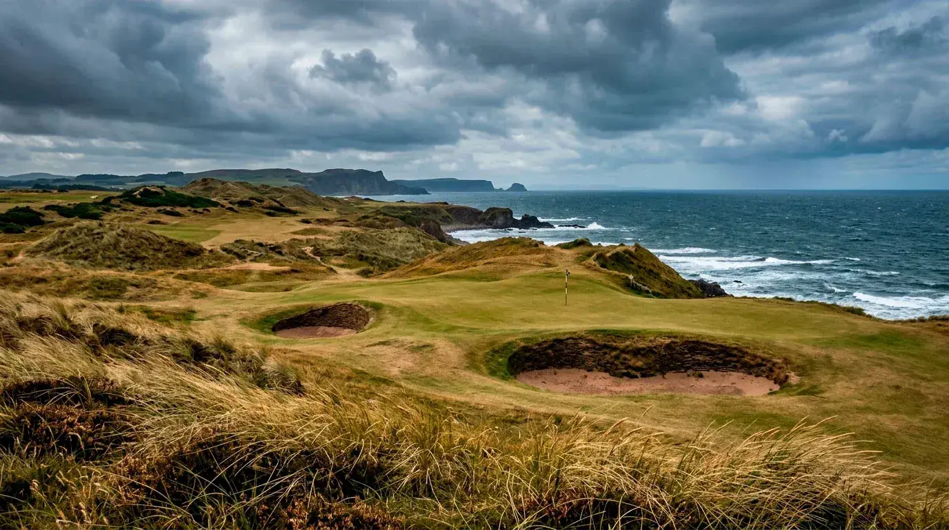 The Open Championship залагане — links голф игрище на брега