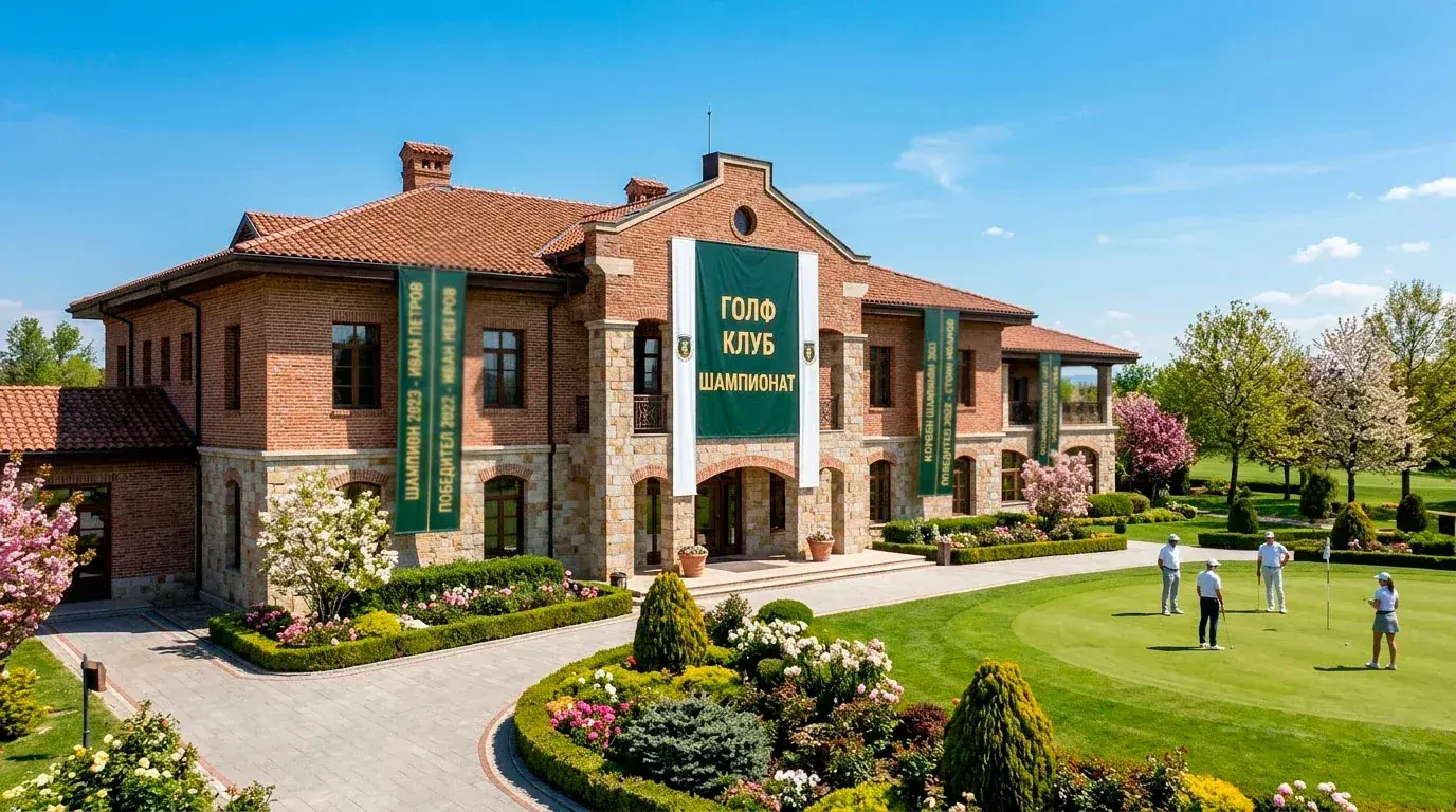 Клубна сграда на голф игрище домакин на PGA Championship